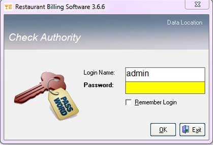 Log off from Restaurant Billing Software